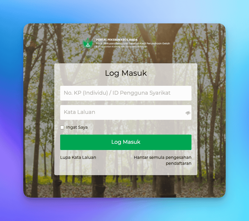 BMT RISDA Login (bmt.risda.gov.my)