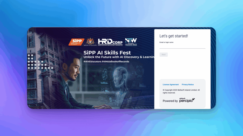 SiPP Login (moeeduskillsacademy.percipio.com)